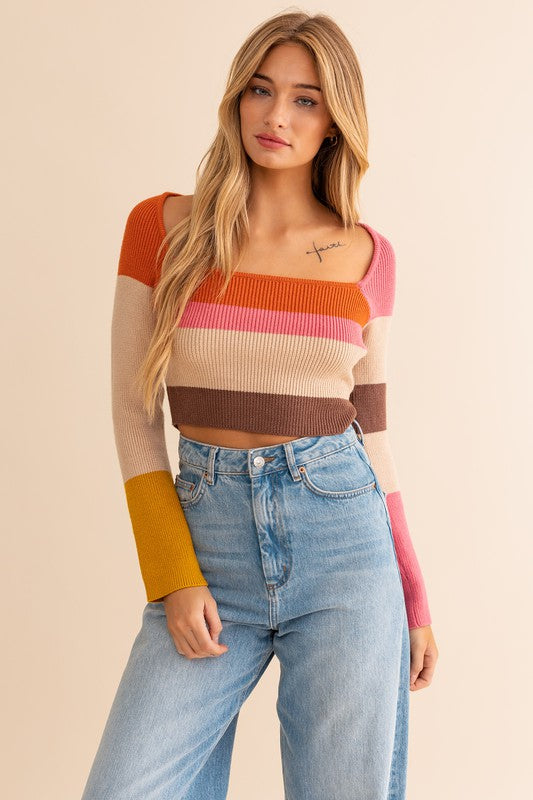 Color Block Summer Sweater