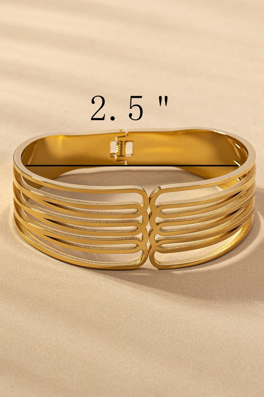 Wonder Bangle Cuff Gold Bracelet