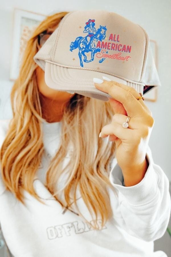 All American trucker hat 