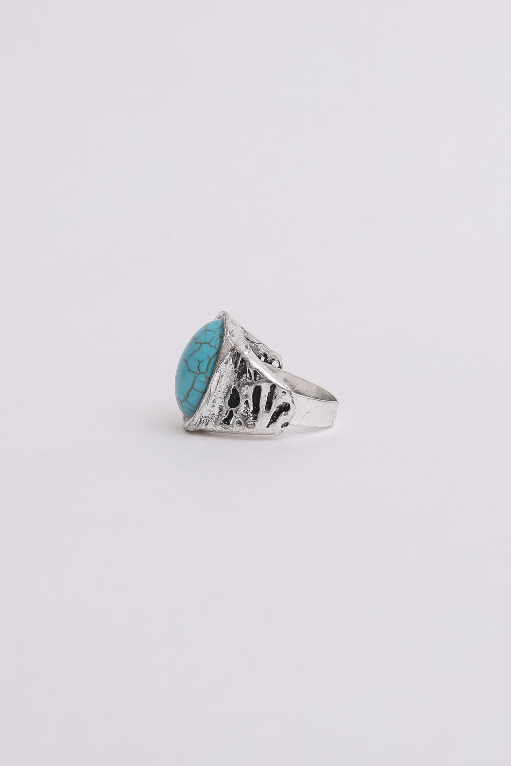 Bohemian Oval Cut Turquoise Ring Jewelry