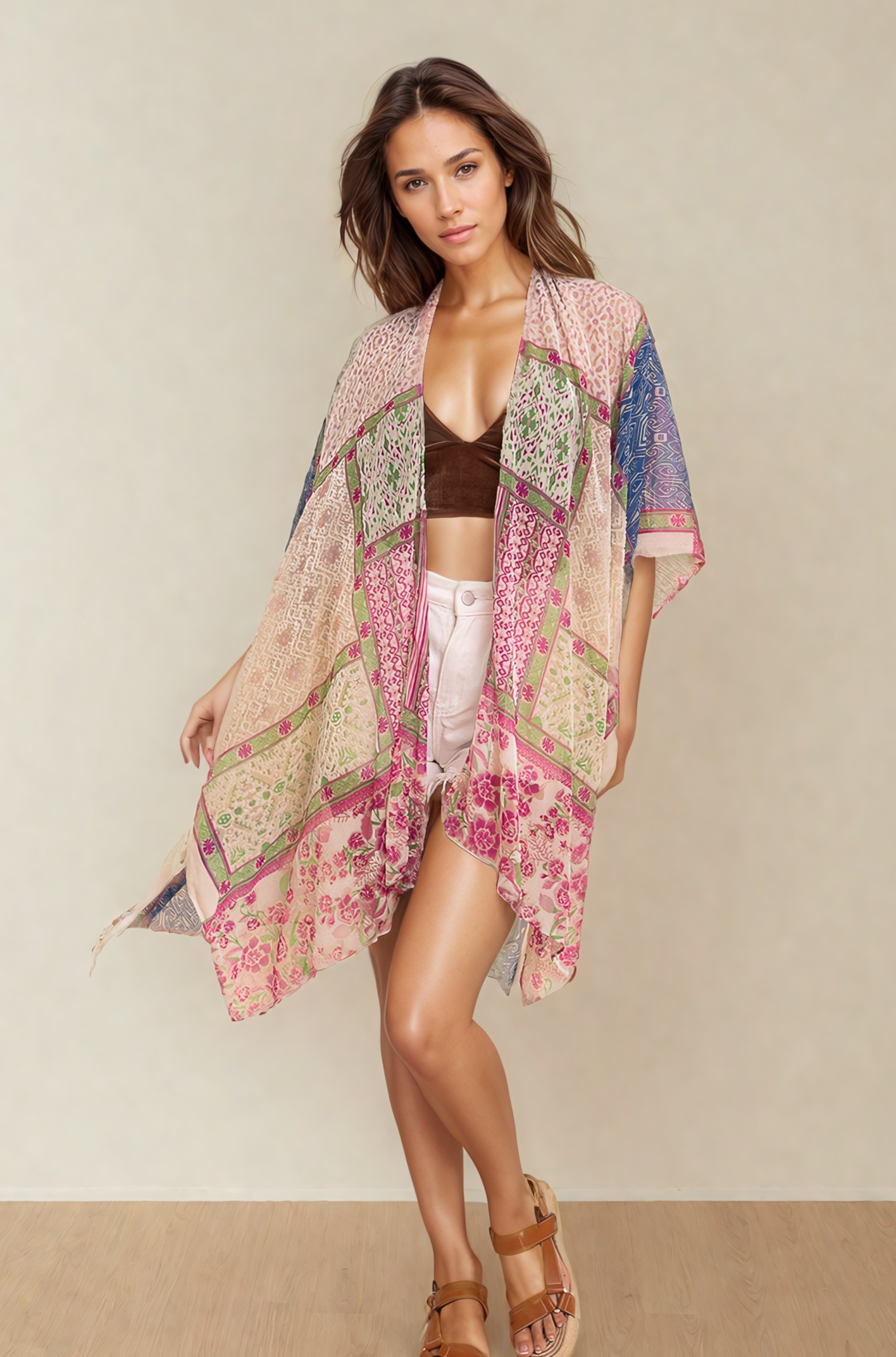Bohemian Burnout Velvet Kimono