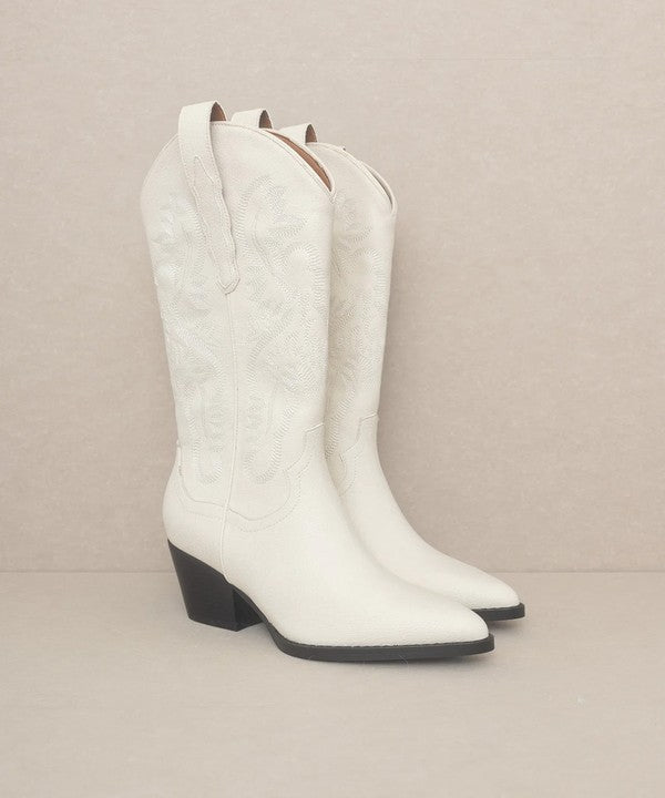 Shimmer Calf Western Boots