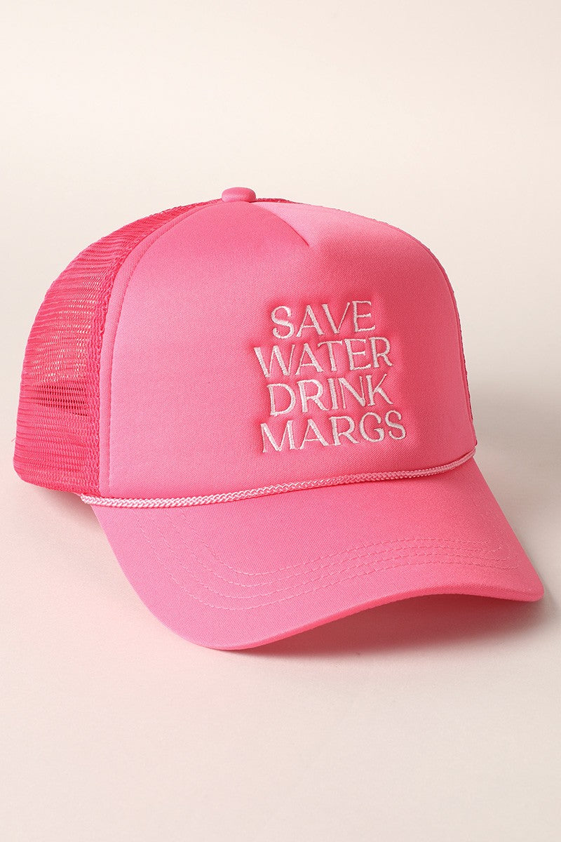 Save Water Drink Margaritas Trucker Hat
