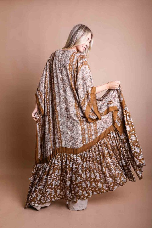 Paisley Tapestry Free Flow Duster Kimono